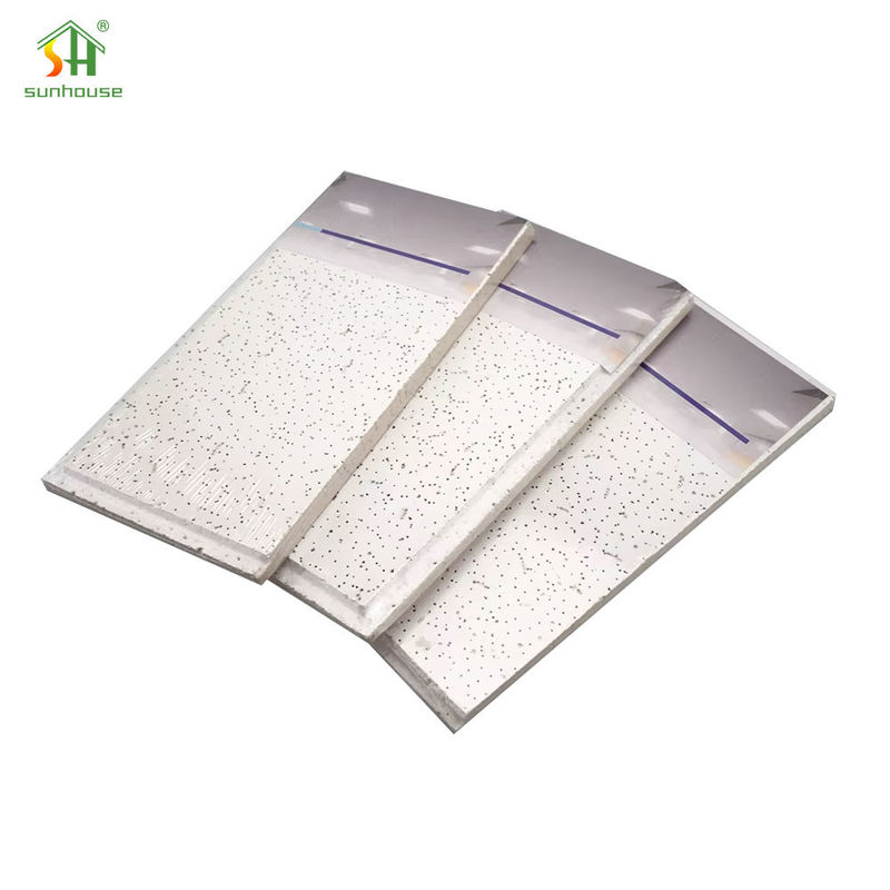 Eco Friendly Mineral Wool Ceiling Tiles Recycled Soundproof Boards For Green Construction