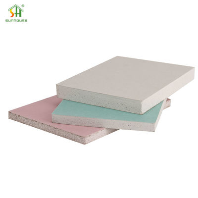 Eco-vriendelijk gipsplaat lichtgewicht 12 mm droog muur gipsplaat