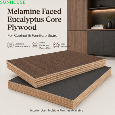 18mm Melamine Houtvezelplaat Sterke Verlijming Meubelplaat voor Kasten Garderobekasten en Interieurmeubilair